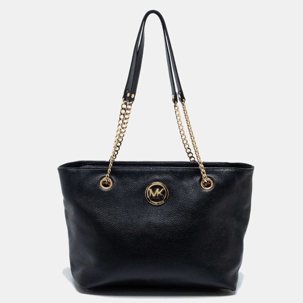 MICHAEL Michael Kors Tote Bag with Chain / Leather Shoulder Strap